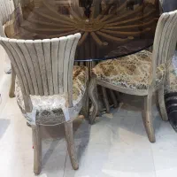 میز نهار خوری چوب راش