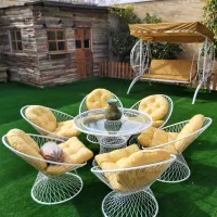 صندلی باغی فلزی بامبو / ضد زنگ و مقاوم|صندلی و نیمکت|نوشهر, |دیوار