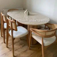 آبنوس میز ناهار خوری شاهکارهنری پریمیوم