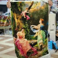 تابلو فرش دستبافت مرینوس و ابریشم