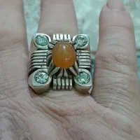 انگشتر دستساز بارکاب استاد کشاورز اوپال