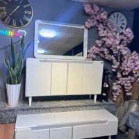 ست اینه کنسول و میز تی وی و جلومبلی عسلی مدل الوین