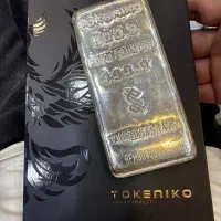 شمش ۵۰۰ گرمی نقره توکنیکو پلمپ با برچسب ضد جعل