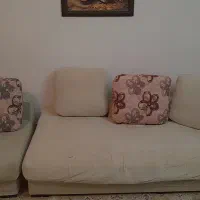 کاناپه همراه با کوسن|مبلمان خانگی و میز عسلی|کرج, حسن آباد|دیوار