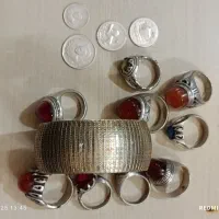 انگشتر نقره وتسبیح شاه مقصود