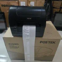 لیبل پرینتر پوستک با کارتن لاکاغذی/بارکد زن/برچسب