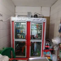 یخچال چهار در مغازه ویترینی کاملا سالم