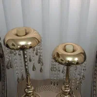 ۲ عدد شمعدان طلایی بسیار شیک و زیبا