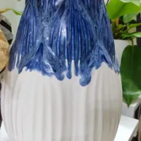 ۲ عدد گلدان سرامیکی با گل‌