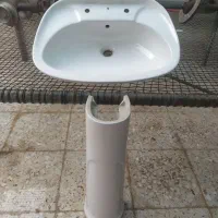سنگ روشویی بزرگ و پایه