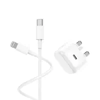 شارژر آیفون به همراه سیم و سری