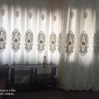 پرده فلت با آستر ساتن