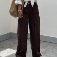 شلوار بگ مازراتی قهوه ای ترند