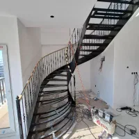 نرده پله چوبی دوبلکس|خدمات پیشه و مهارت|بندرعباس, |دیوار