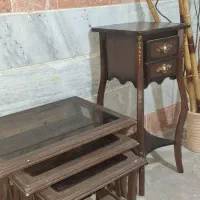 میز عسلی  میز تلفن لوستر