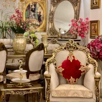 مبلمان و نهار خوری مبل استیل سلطنتی وسط منبت (نو|مبلمان خانگی و میز عسلی|تهران, اقدسیه|دیوار