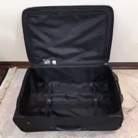 چمدان مشکی متوسط برزنتی کارکرده ارسالی از دانمارک|کیف، کفش، کمربند|تهران, شیخ هادی|دیوار