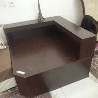 مبل راحتی مدل ال به همراه میز های کشو دار