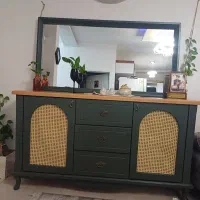 کنسول سبز یشمی|بوفه، ویترین، کنسول|رشت, استقامت ۲|دیوار