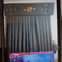 پرده مشکی همراه با کتیبه