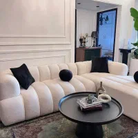 مبل ال مینیمال(پارچه تدی وارداتی)آماده