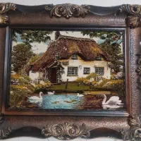 تابلو فرش ماشینی با قاب کاملا سالم در حد