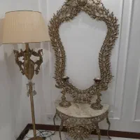 آینه شمعدان برنز