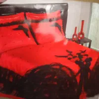 روتختی دو نفره قرمز ومشکی