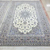 فرش جفت۶متری دستباف کاشان طرح ربانی و کناره