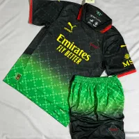 ست کیت تیشرت و شورت باشگاهی فوتبالی ورزشی میلان