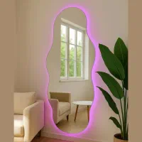 مدل آینه دفرمه نور دار