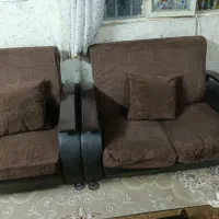 مبل راحتی هفت نفره و میز|مبلمان خانگی و میز عسلی|قم, شهرک امام حسن|دیوار