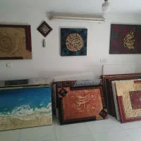 تابلوهای نقاشی بزرگ دکوراتیو نقاشیخط نیم بهاهنردست