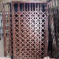 حفاظ اکاردیونی وکشویی آهنی بادوام رنگ کوره ای