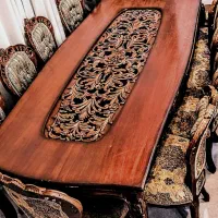 مبلمان 7نفره میز ناهار خوری 10نفره