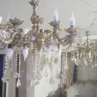 لوستر تمام برنجی بسیار شیک