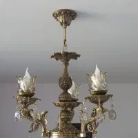 لوستر ۳ شعله برنز