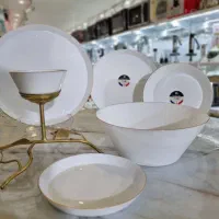 سرویس آرکوپال لب طلا فرم اس گلدن اپال ۲۶پ|ظروف سرو و پذیرایی|کرج, دولتآباد|دیوار