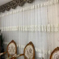 پرده کارکرده تمیز|پرده، رانر، رومیزی|مرند, |دیوار