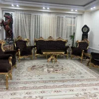 مبلمان۹نفره با جلو مبلی و دو تا عسلی