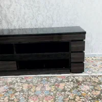میز تلویزیون هایگلاس دوتیکه