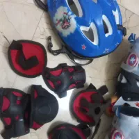 کفش اسکیت درحد نو سایز ۳۸ تا ۴۱ با تجهیزات ایمنی|دوچرخه، اسکیت، اسکوتر|آمل, |دیوار