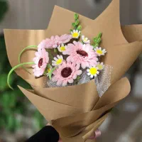 دسته گل ماندگار مخملی|گل مصنوعی|قم, انسجام|دیوار