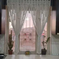 پرده مکرومه مناسب پنجره و بالای تخت