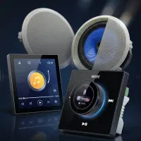 پکیج سیستم صوتی سقفی و دیواری موزیک پلیر و اسپیکر