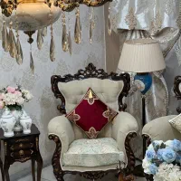مبلمان استیل سلطنتی با ناهارخوری در حد نو جهیزیه