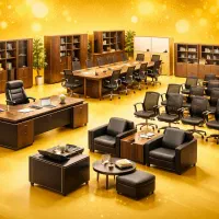 فروش مبلمان کامل میز  صندلی کتابخانه برند