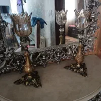 آینه و کنسول و شمعدان تک|بوفه، ویترین، کنسول|گلبهار, شهر جدید گلبهار|دیوار