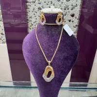 نیم ست طلا کاملترین مدلهای نیم ست|جواهرات|کاشان, درب زنجیر|دیوار