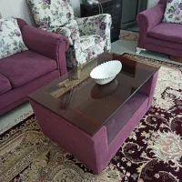 مبل ۷ نفره با میز فروش فوری|مبلمان خانگی و میز عسلی|قم, شهر قائم|دیوار
